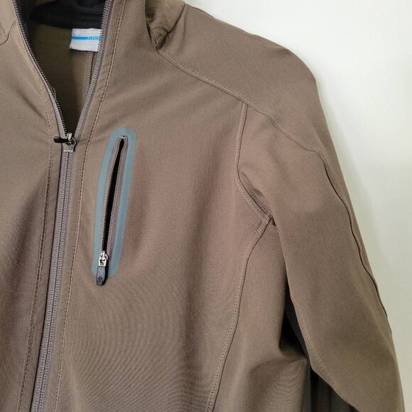 Columbia Titanium Omni-Shield Softshell Jacket – Women’s XS Taupe Brown Zip - Picture 4 of 11